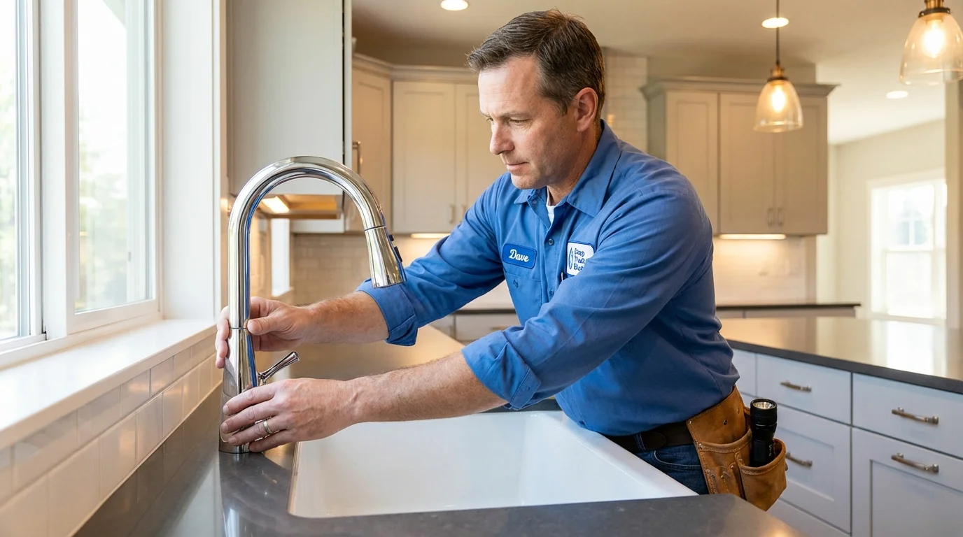 Kitchen faucet installation by Johns Plumbing LLC in Roselle